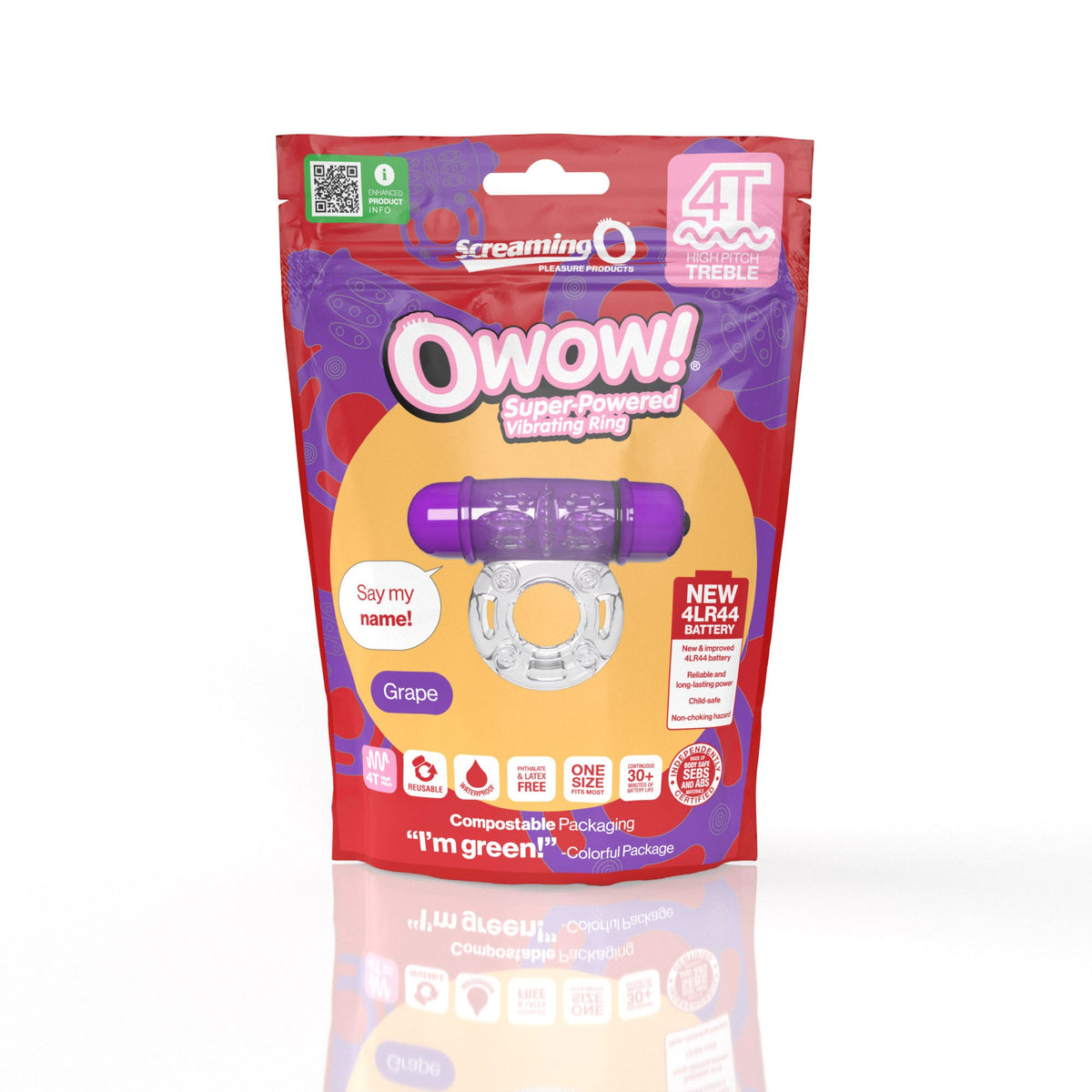 Owow 4T High Pitch Treble (Grape) > Cock Ring > Vibrating - Tophatter Daily Deals