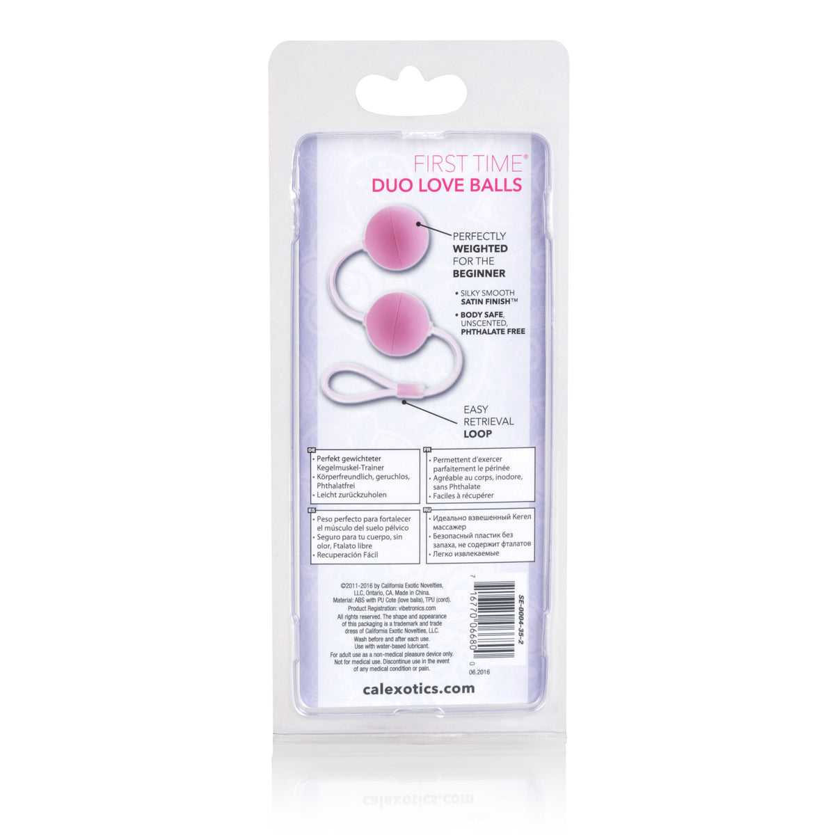 First Time Love Balls Duo Lover Pink 1.25 Inch Sculpted Kegel Balls with Retrieval Cord > Sex Toys For Ladies > Kegel Exercise - Tophatter Daily Deals