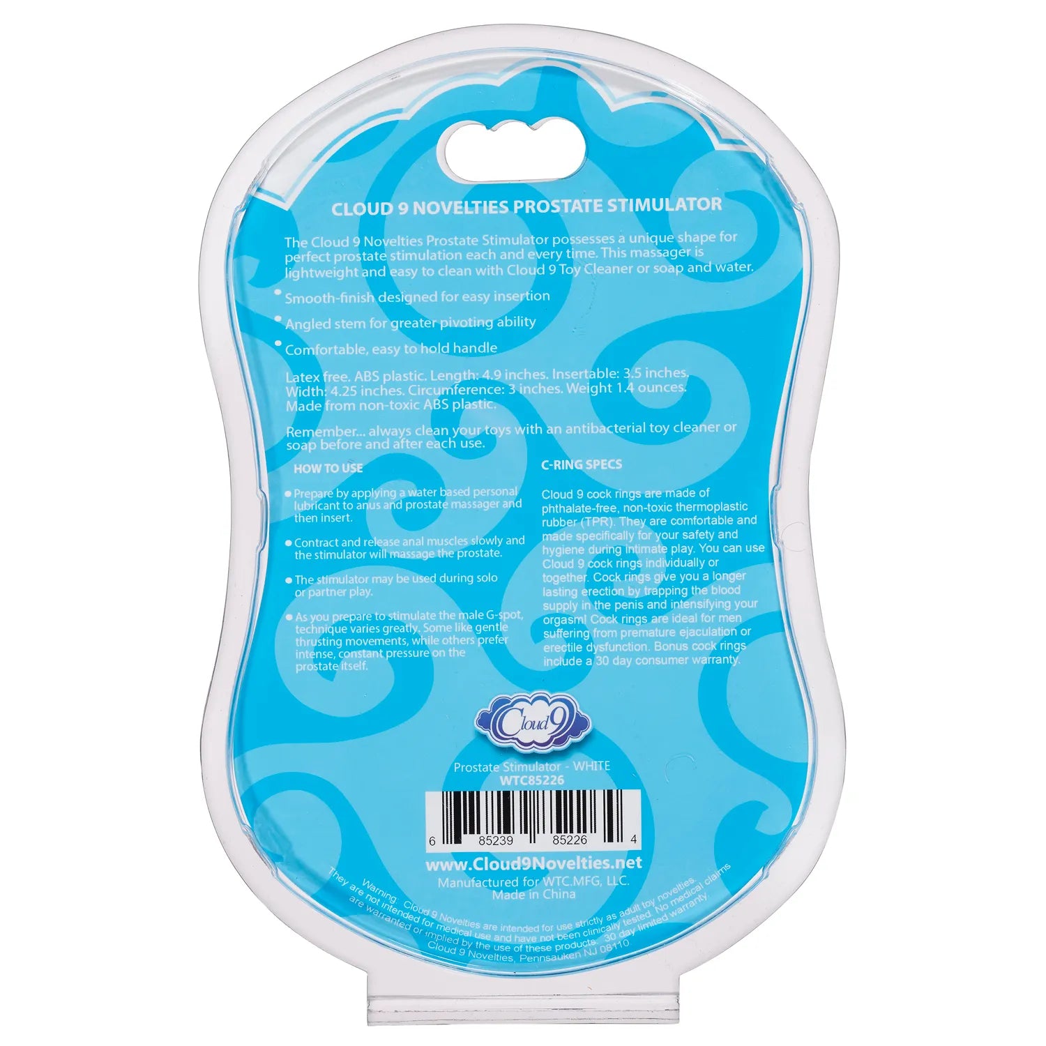 Cloud 9 Prostate Stimulator Kit with Rings – Lightweight Prostate Massager 4.9 Inch > Anal Range > Prostate Plugs - Tophatter Daily Deals