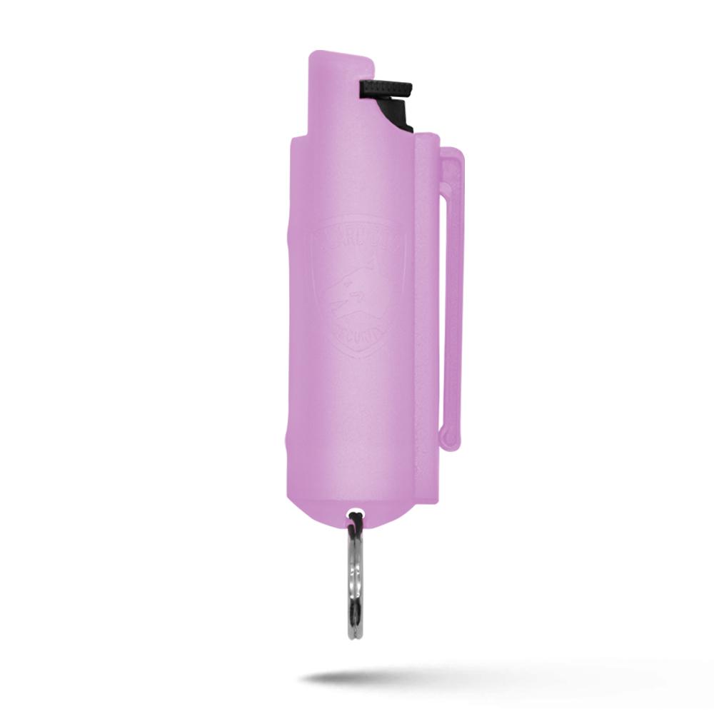 Lilac Hard Case Personal Defense Pepper Spray Keychain With Belt Clip Collectible Weapons - Tophatter Daily Deals