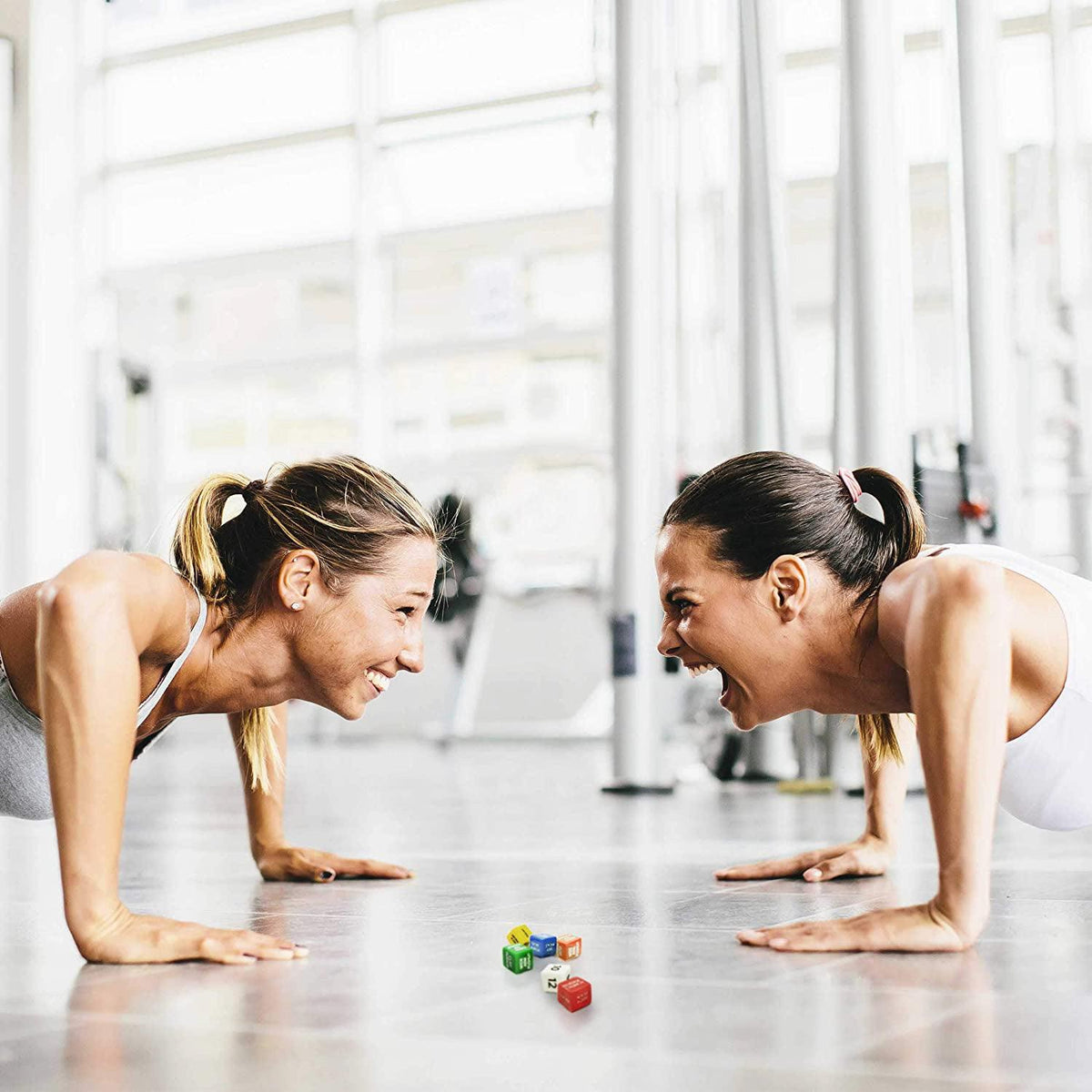 Quick Sweat Fitness Dice - Stack 52 Quick Sweat Fitness Dice. Bodyweight Exercise Workout Game. Designed by a Military Fitness Expert Fitness - Tophatter Daily Deals