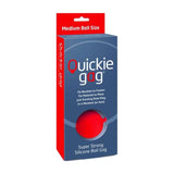 Quickie Gag Medium Ball Red Silicone Stretch Ball Gag > Bondage Gear > Gags and Bits - Tophatter Daily Deals