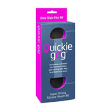 Quickie Gag Mouth Bit Black Silicone One Size Fits Most > Bondage Gear > Gags and Bits - Tophatter Daily Deals