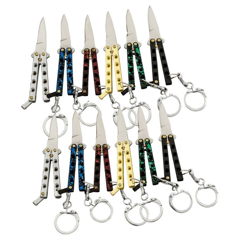 Quicky Keychain Butterfly Knife Mini Novelty Balisong - 9 colors Knife-Balisong - Tophatter Daily Deals