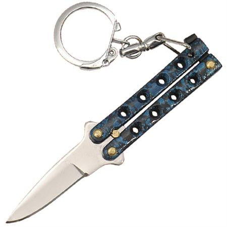Quicky Keychain Butterfly Knife Mini Novelty Balisong - 9 colors Knife-Balisong - Tophatter Daily Deals