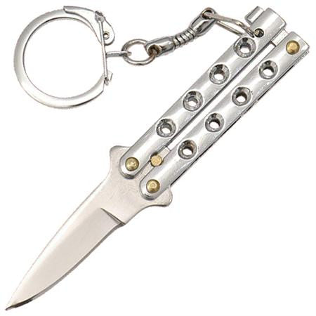 Quicky Keychain Butterfly Knife Mini Novelty Balisong - 9 colors Knife-Balisong - Tophatter Daily Deals