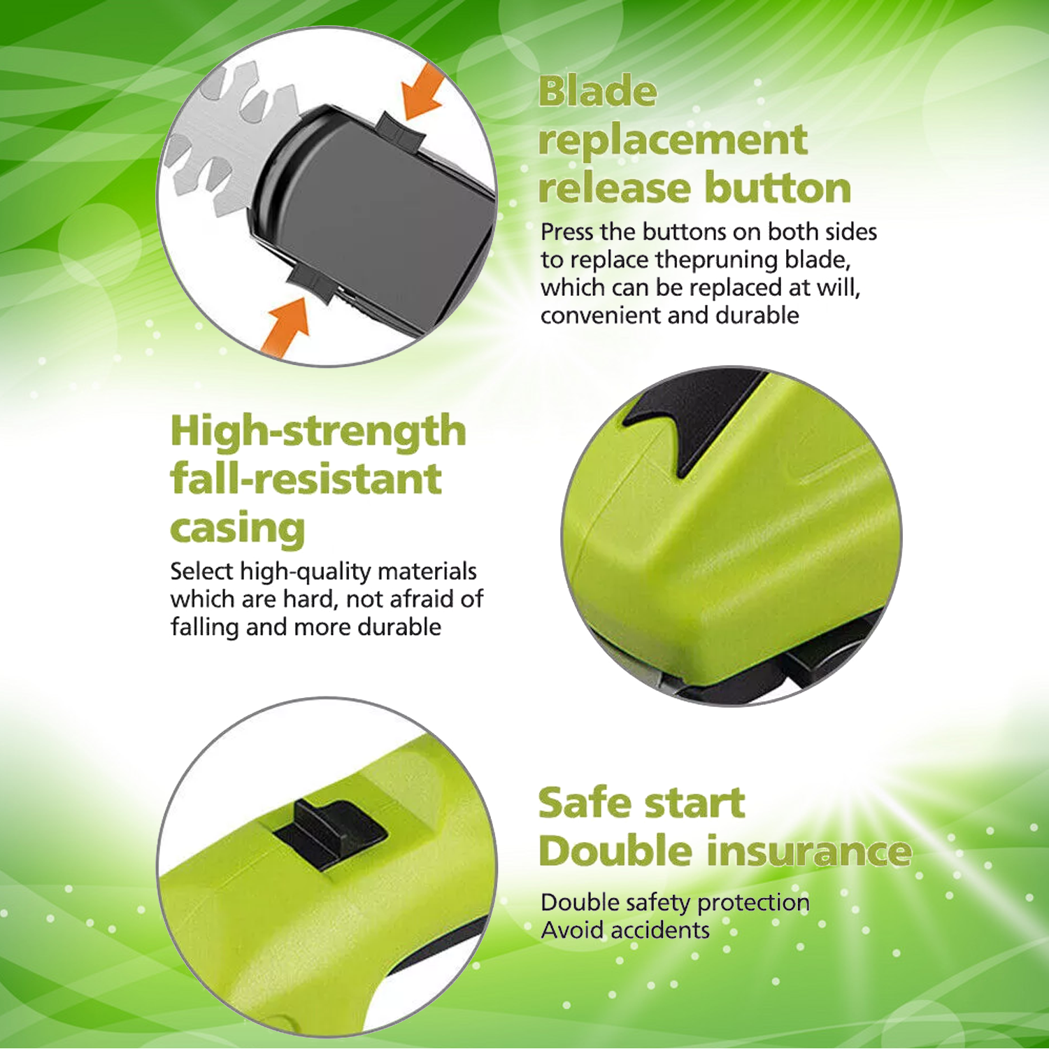 Hedge Trimmer Cutter – Cordless 3.6V Handheld Electric Shrub and Grass Cutter with Charger Accessories - Tophatter Daily Deals