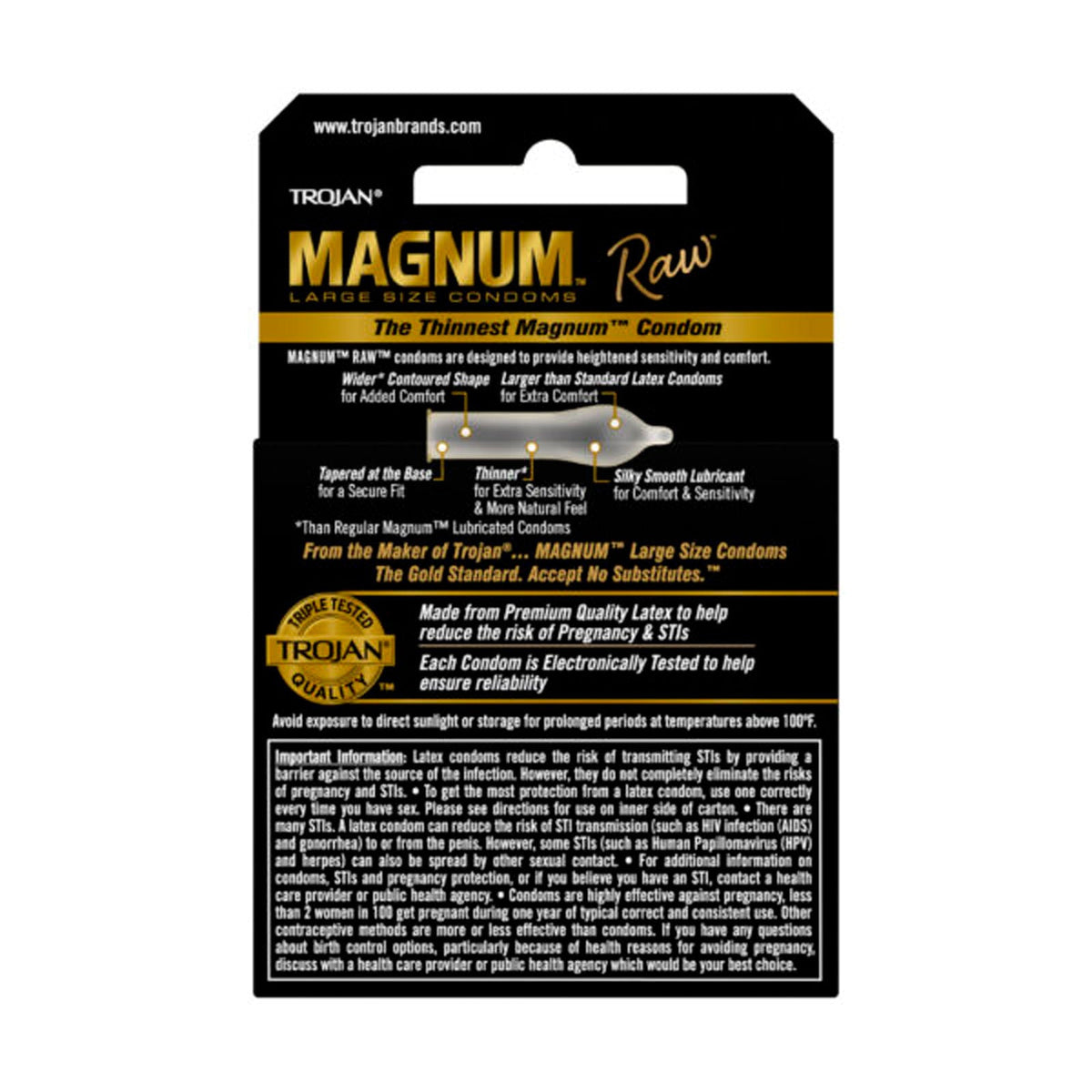 Trojan Magnum Raw 3 Ct Condoms > Essentials > Condoms - Tophatter Daily Deals