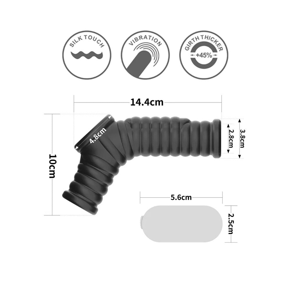 Lovetoy Wave Vibrating Penis Scrotum Sleeve > Sex Toys For Men > Penis Sleeves - Tophatter Daily Deals