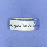 When You Have Faith Sterling Silver Ring Rings - Tophatter Daily Deals