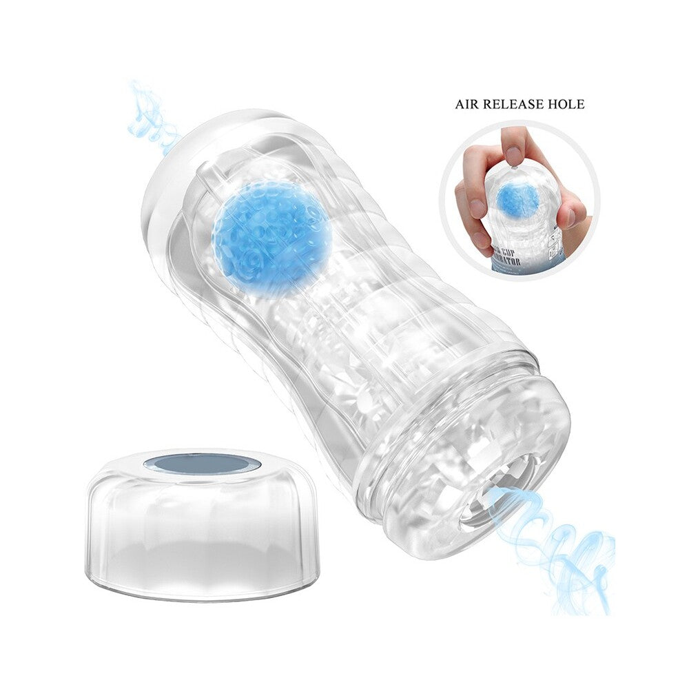Pretty Love Plant Blue Vacuum Masturbator – Male Masturbator Cup > Sex Toys For Men > Masturbators Cup - Tophatter Daily Deals