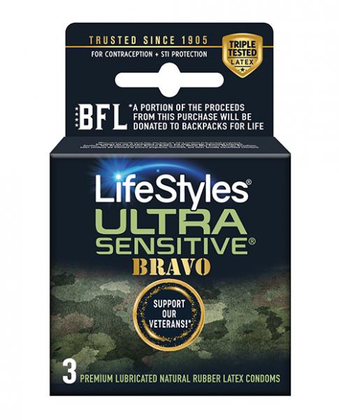 Lifestyles Ultra Sensitive Bravo 3pk - Tophatter Daily Deals
