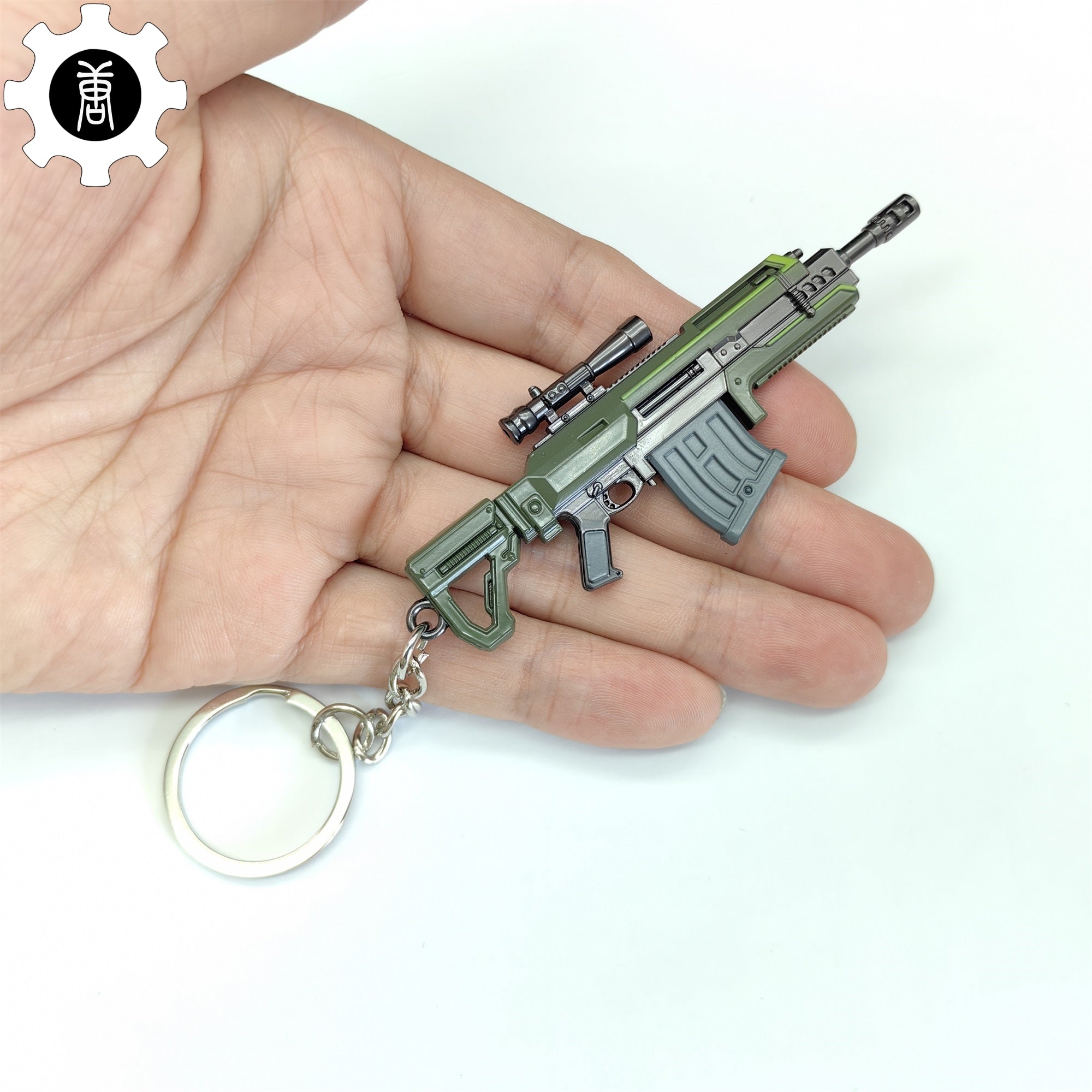 Tiny R-36 Eruptor Rifle Gun Model Metal Keychain - Tophatter Daily Deals
