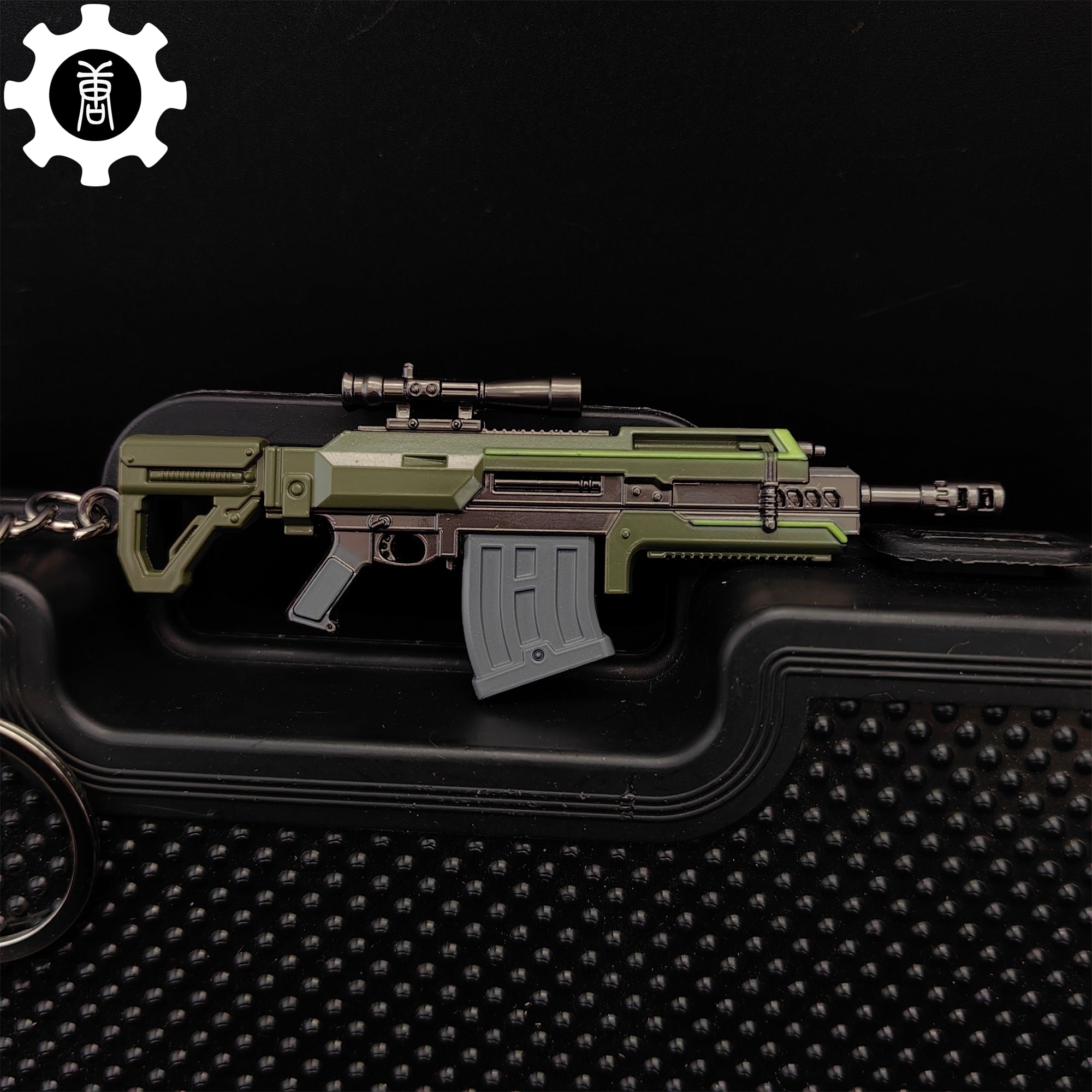 Tiny R-36 Eruptor Rifle Gun Model Metal Keychain - Tophatter Daily Deals