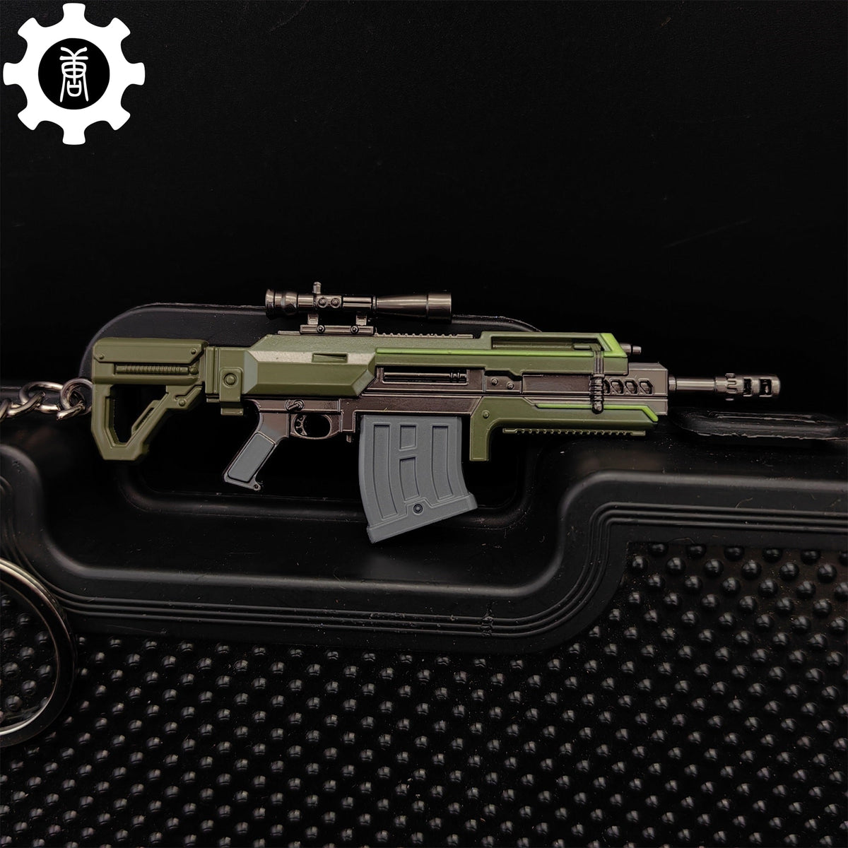 Tiny R-36 Eruptor Rifle Gun Model Metal Keychain - Tophatter Daily Deals