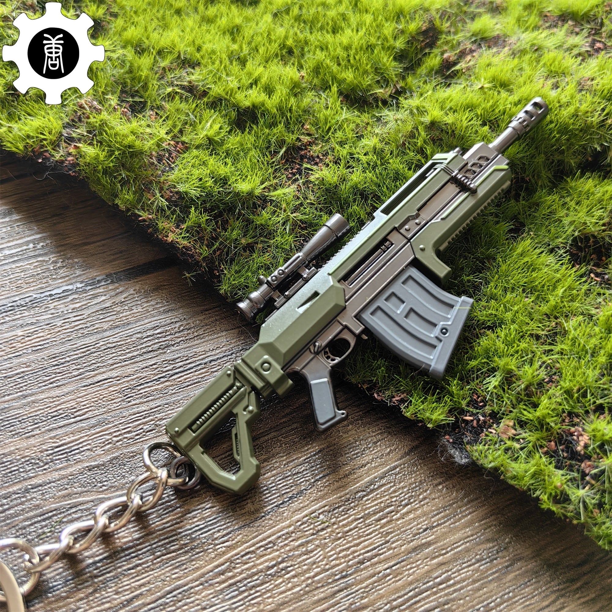 Tiny R-36 Eruptor Rifle Gun Model Metal Keychain - Tophatter Daily Deals