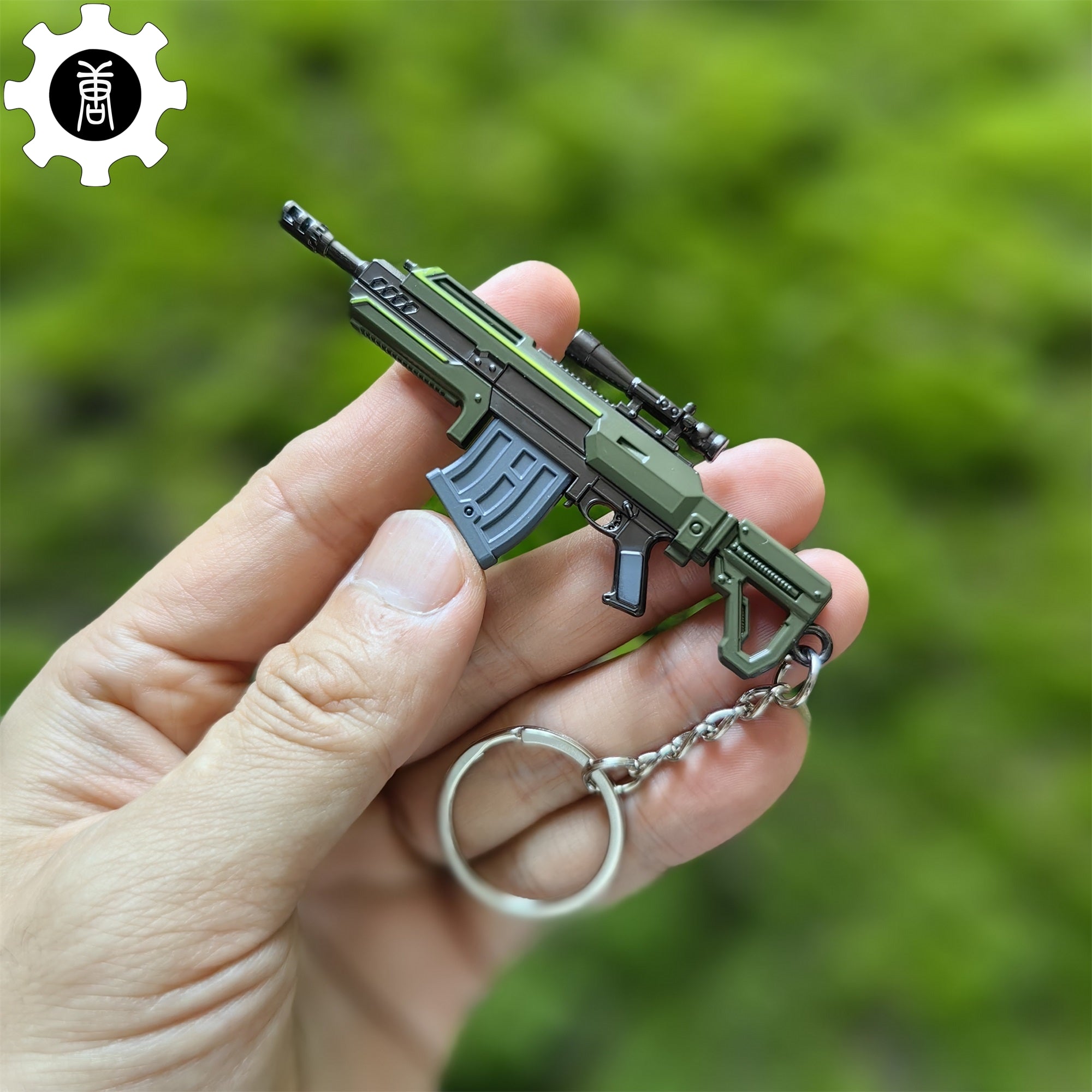 Tiny R-36 Eruptor Rifle Gun Model Metal Keychain - Tophatter Daily Deals