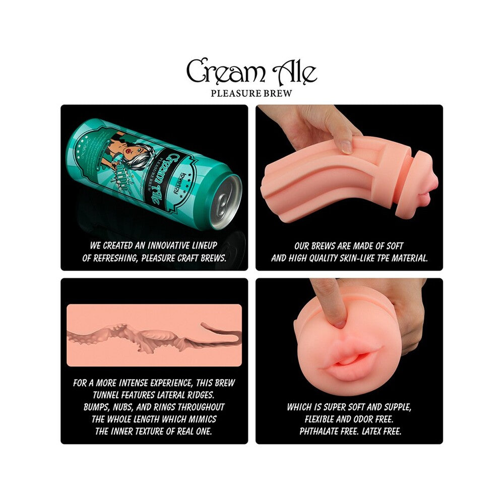 Pleasure Brew Cream Ale – Soft TPE Masturbator > Sex Toys For Men > Masturbators > Manual - Tophatter Daily Deals