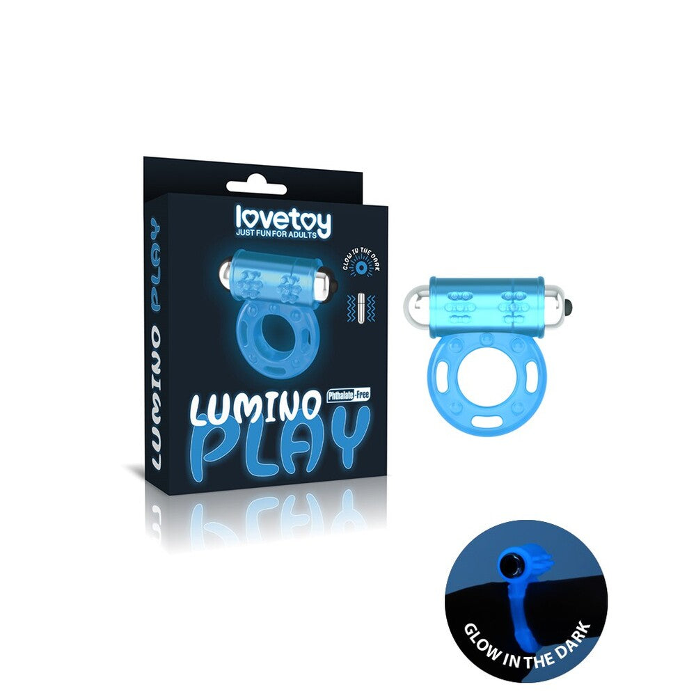 Lovetoy Lumino Play – Glow-In-The-Dark Cock Ring Vibrator > Cock Ring > Vibrating - Tophatter Daily Deals