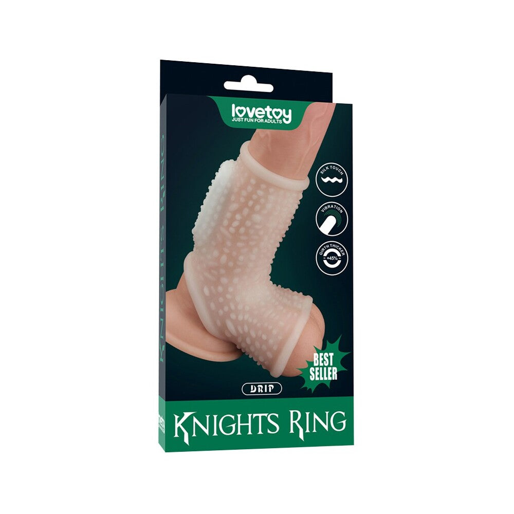 Lovetoy Drip Knights Ring – Vibrating Penis Sleeve with Added Girth > Sex Toys For Men > Penis Sleeves - Tophatter Daily Deals