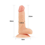 Lovetoy The Ultra Soft Dude – 7 Inch Realistic Dildo with Suction Cup > Dildos > Realistic Dildos - Tophatter Daily Deals