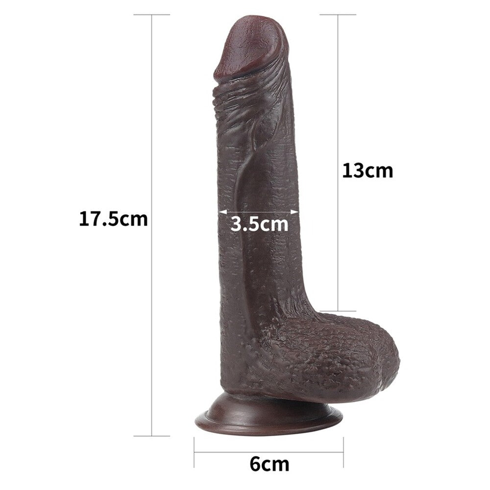 Lovetoy Sliding Skin 7 Inch Dong – Realistic Dual-Density Dong > Dildos > Realistic Dildos - Tophatter Daily Deals