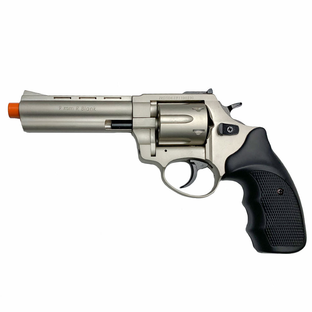 Zoraki R1 4.5" Barrel - Front Firing Blank Gun Revolver Satin Finish - Tophatter's Guns'N'Weapons Store Collectible Weapons - Tophatter Daily Deals