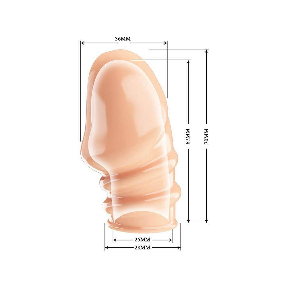 Jeremy Penis Sleeve – Soft Stretchy Cock Sleeve > Sex Toys For Men > Penis Sleeves - Tophatter Daily Deals