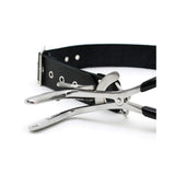 Rimba Jennings Mouth Clamp With Adjustable Leather Strap – Mouth Clamp > Bondage Gear > Gags and Bits - Tophatter Daily Deals