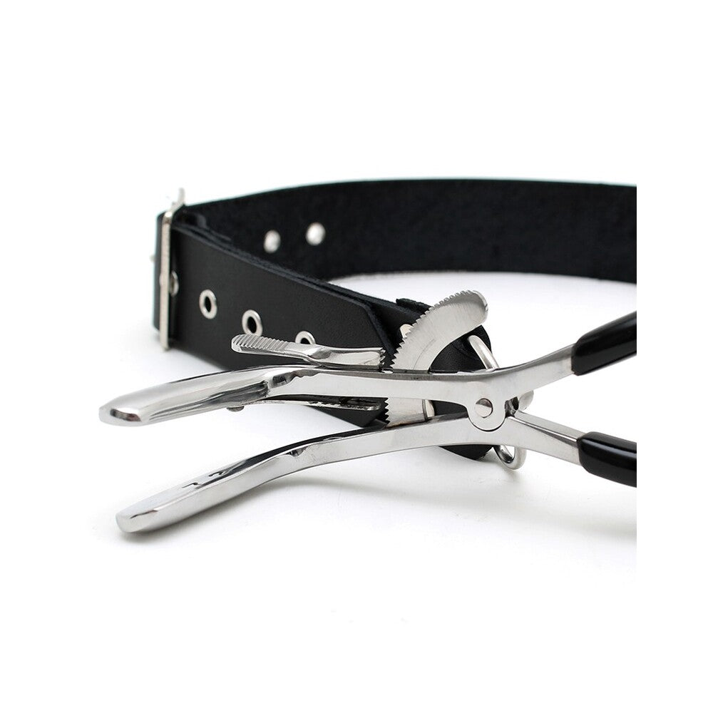 Rimba Jennings Mouth Clamp With Adjustable Leather Strap – Mouth Clamp > Bondage Gear > Gags and Bits - Tophatter Daily Deals