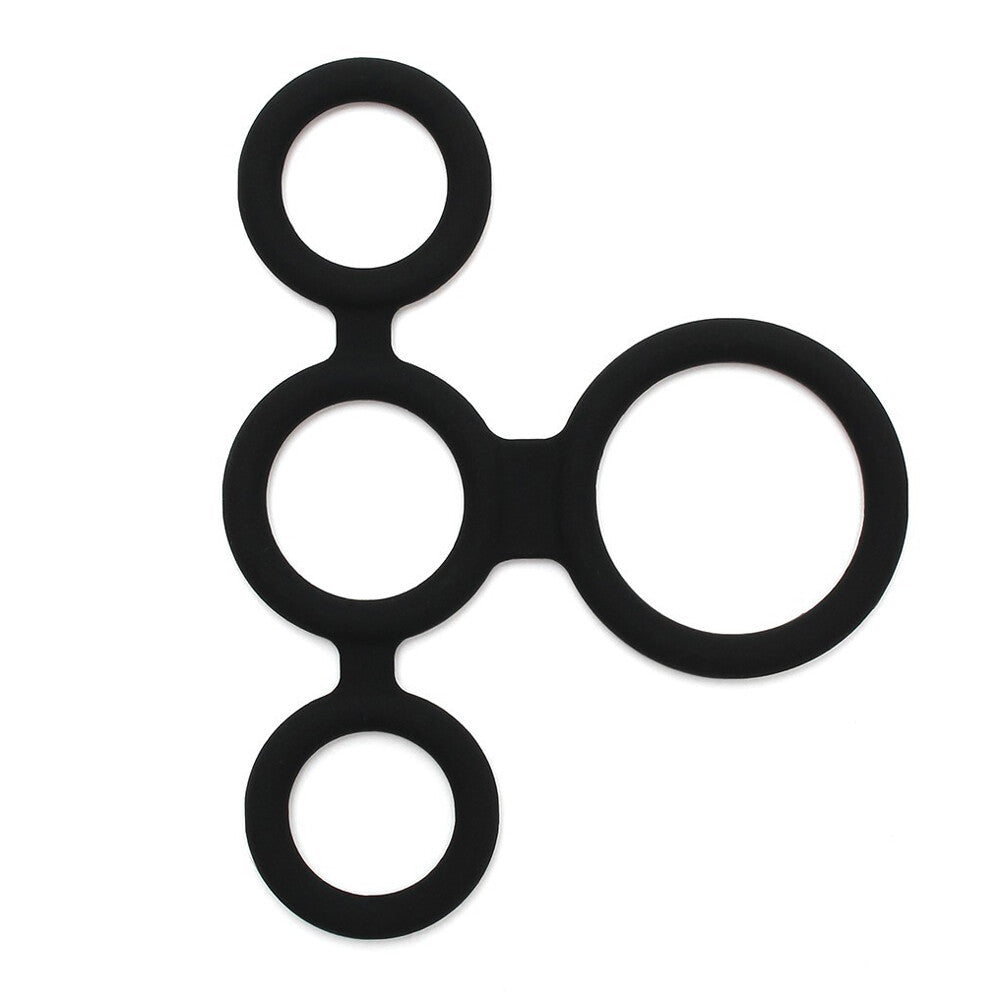Rimba Quatro – Multi-Ring Cock Ring and Ball Splitter > Cock Ring > Sets - Tophatter Daily Deals