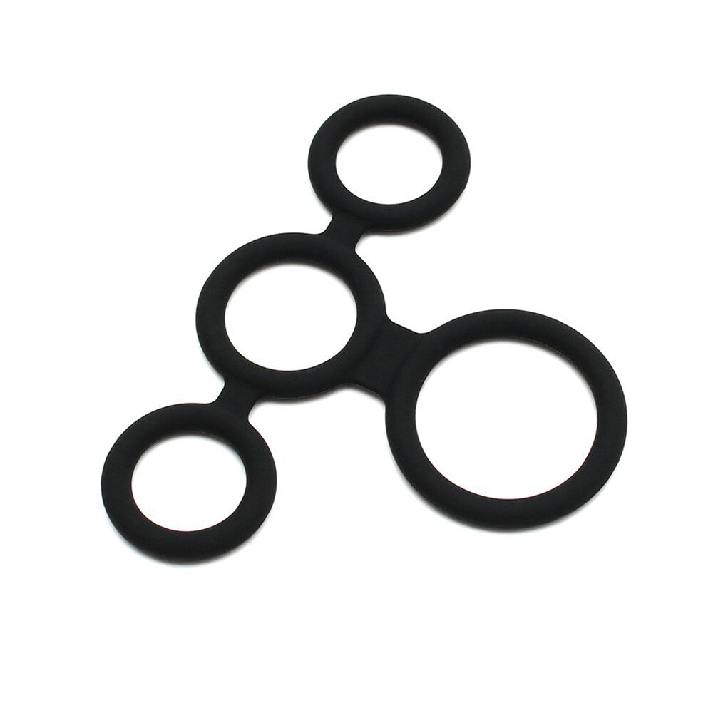 Rimba Quatro – Multi-Ring Cock Ring and Ball Splitter > Cock Ring > Sets - Tophatter Daily Deals