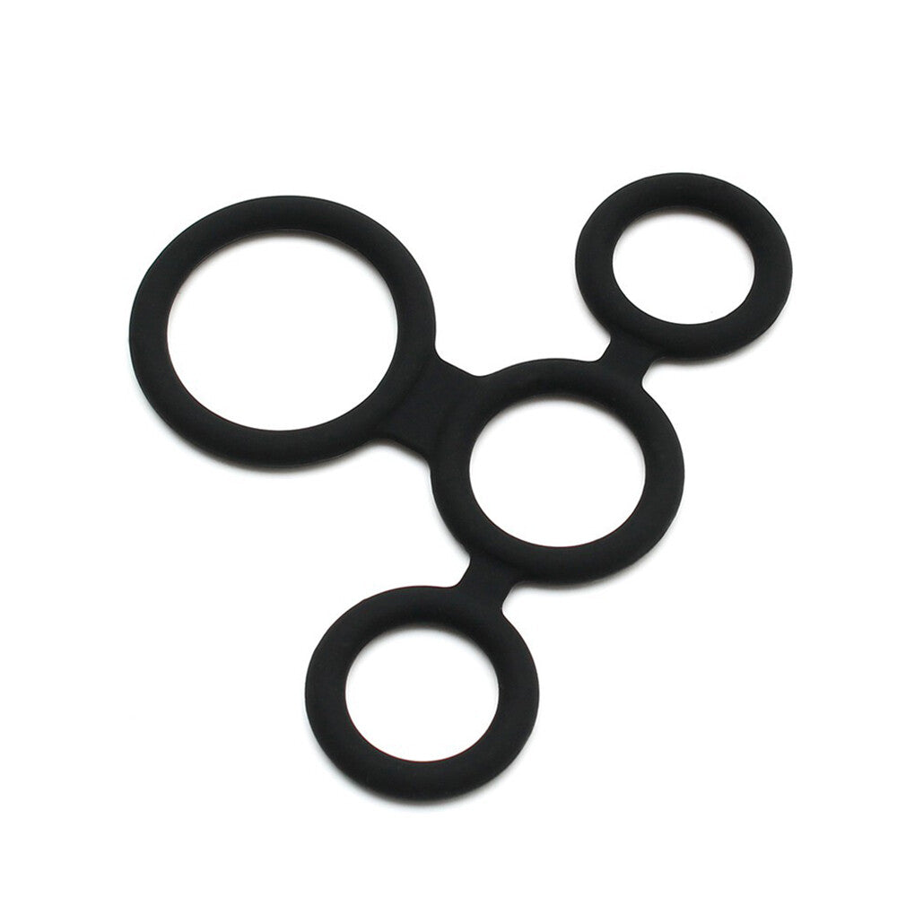 Rimba Quatro – Multi-Ring Cock Ring and Ball Splitter > Cock Ring > Sets - Tophatter Daily Deals