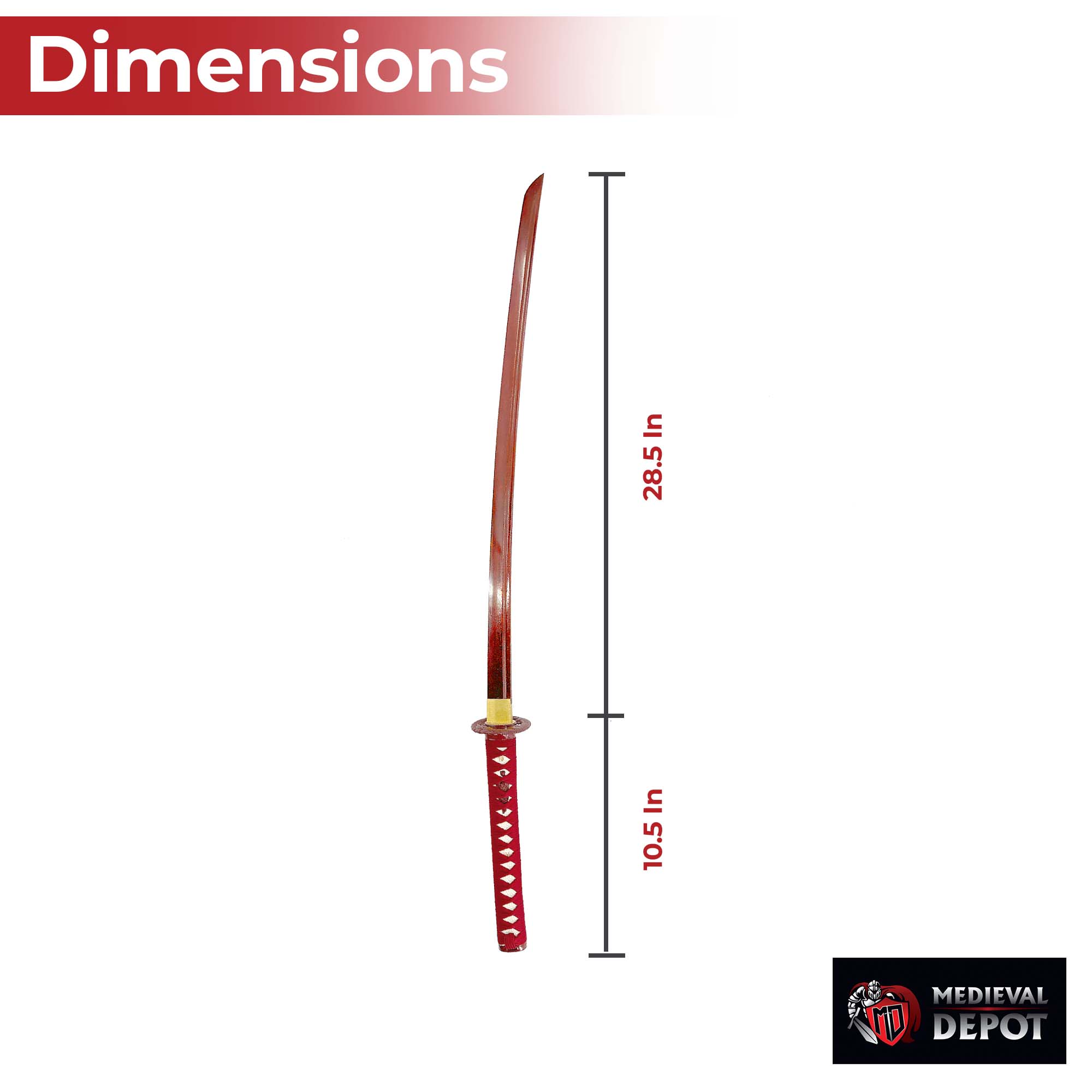 Rare Red Damascus Steel Katana Swords - Tophatter Daily Deals
