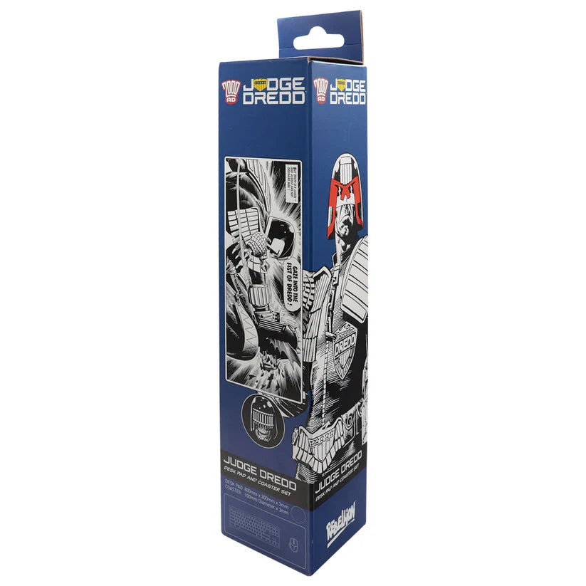 2000 AD Judge Dredd XL Desk Pad and Coaster Set