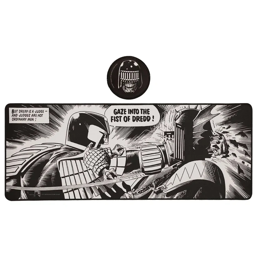 2000 AD Judge Dredd XL Desk Pad and Coaster Set