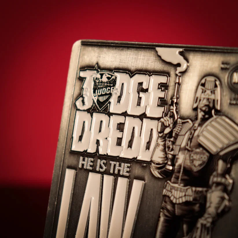 2000 AD - Judge Dredd Comic Book Cover Ingot Replica Coin - Tophatter Daily Deals