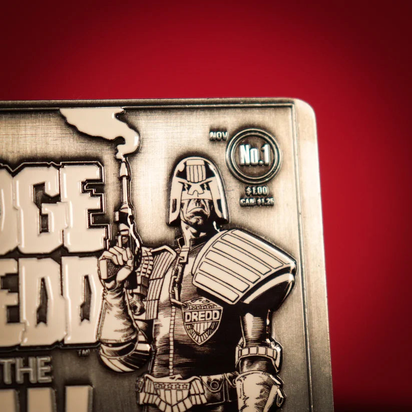 2000 AD - Judge Dredd Comic Book Cover Ingot Replica Coin - Tophatter Daily Deals