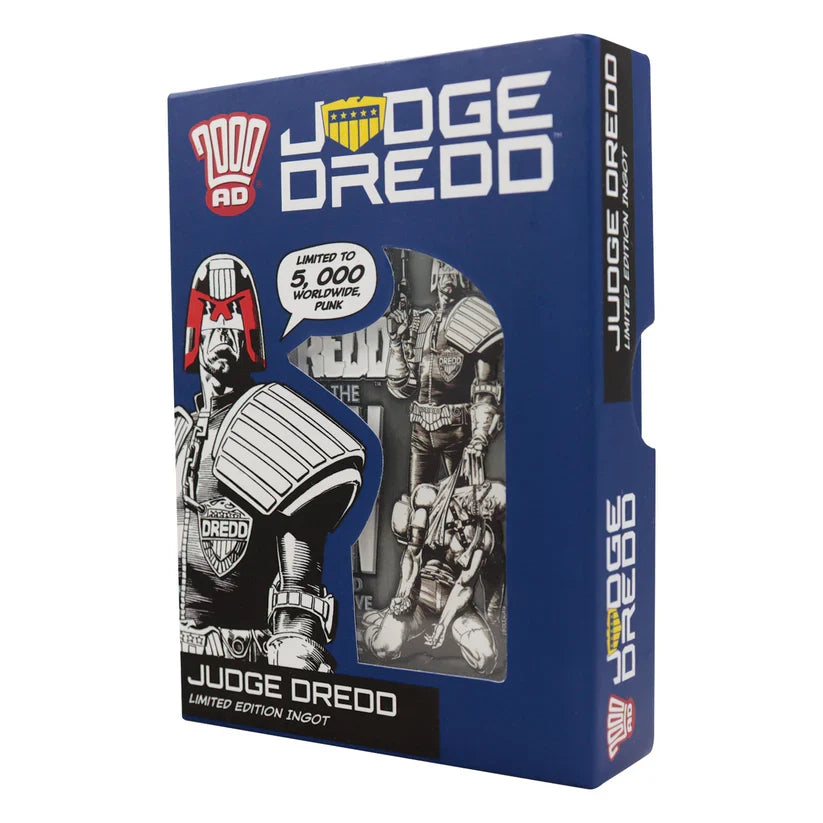 2000 AD - Judge Dredd Comic Book Cover Ingot Replica Coin - Tophatter Daily Deals