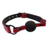 Rouge Garments Leather Croc Print Ball Gag > Bondage Gear > Gags and Bits - Tophatter Daily Deals