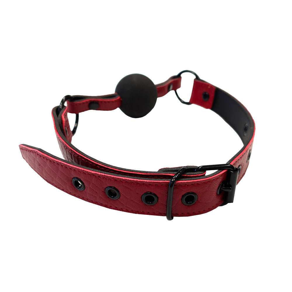 Rouge Garments Leather Croc Print Ball Gag > Bondage Gear > Gags and Bits - Tophatter Daily Deals