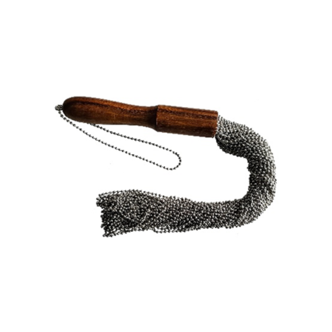 Rouge Beaded Metal Flogger in Silver > Bondage Gear > Whips & Floggers - Tophatter Daily Deals