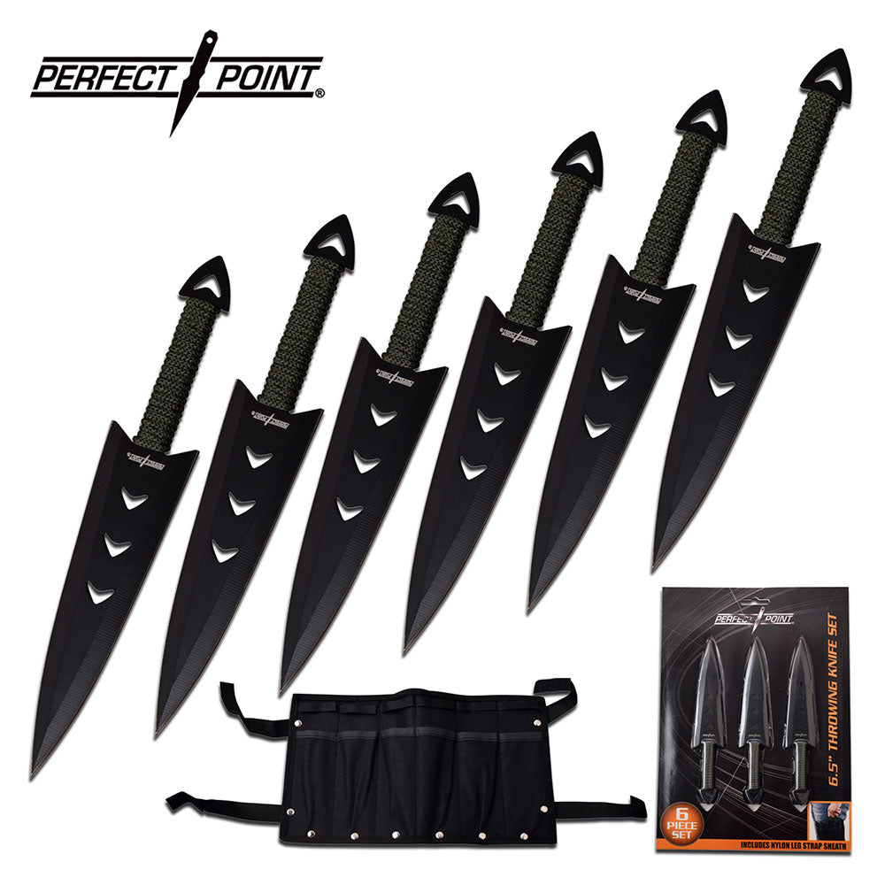 PERFECT POINT THROWING KNIFE SET 6.5" OVERALL - Tophatter Daily Deals