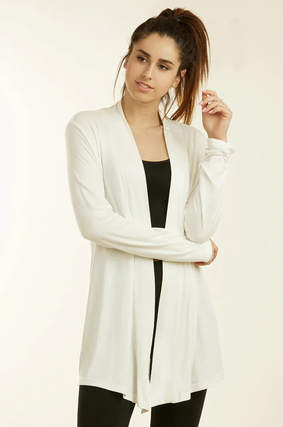 Women's Lightweight Open-Front Rayon Cardigan Women's Tops - Tophatter Daily Deals