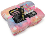 Glow in the Dark Blankets & Pillows Blanket Unicorn Bedding - Tophatter Daily Deals