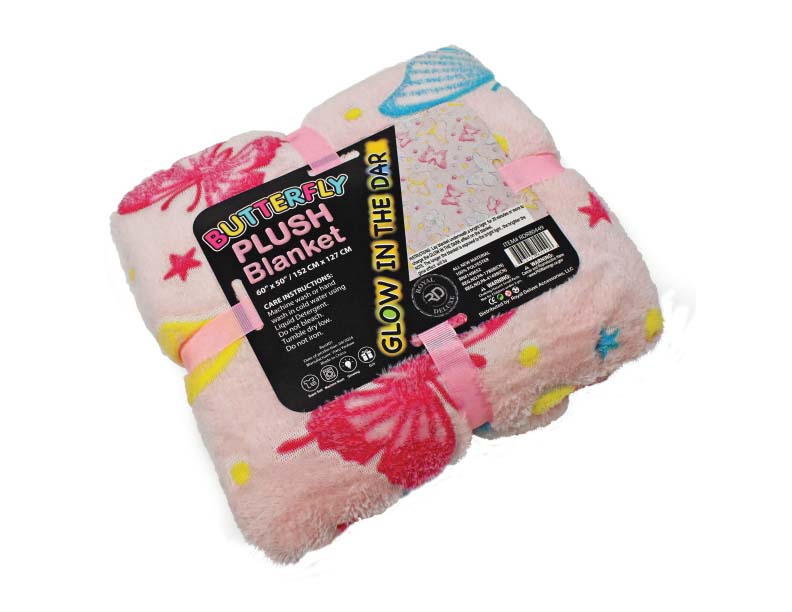 Glow in the Dark Blankets & Pillows Blanket Butterly Bedding - Tophatter Daily Deals