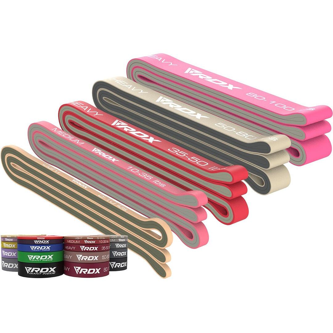 Sets of Resistance Bands - Resistance Bands Exercise by RDX, Stretching Loop, Stretch Bands, Gym bands Exercise & Fitness - Tophatter Daily Deals