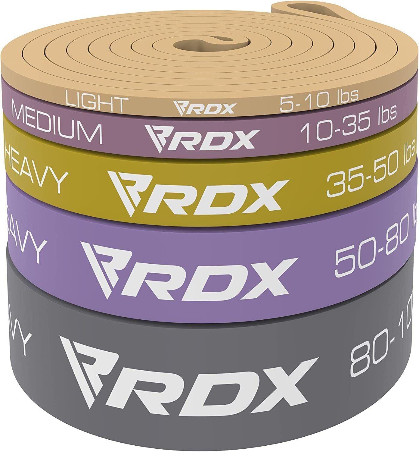 Sets of Resistance Bands - Resistance Bands Exercise by RDX, Stretching Loop, Stretch Bands, Gym bands Exercise & Fitness - Tophatter Daily Deals