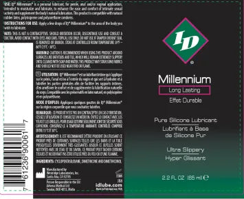 ID Millennium Silicone Lubricant 2.2 Oz – Long-Lasting Silicone Lubricant > Lube > Silicone - Tophatter Daily Deals