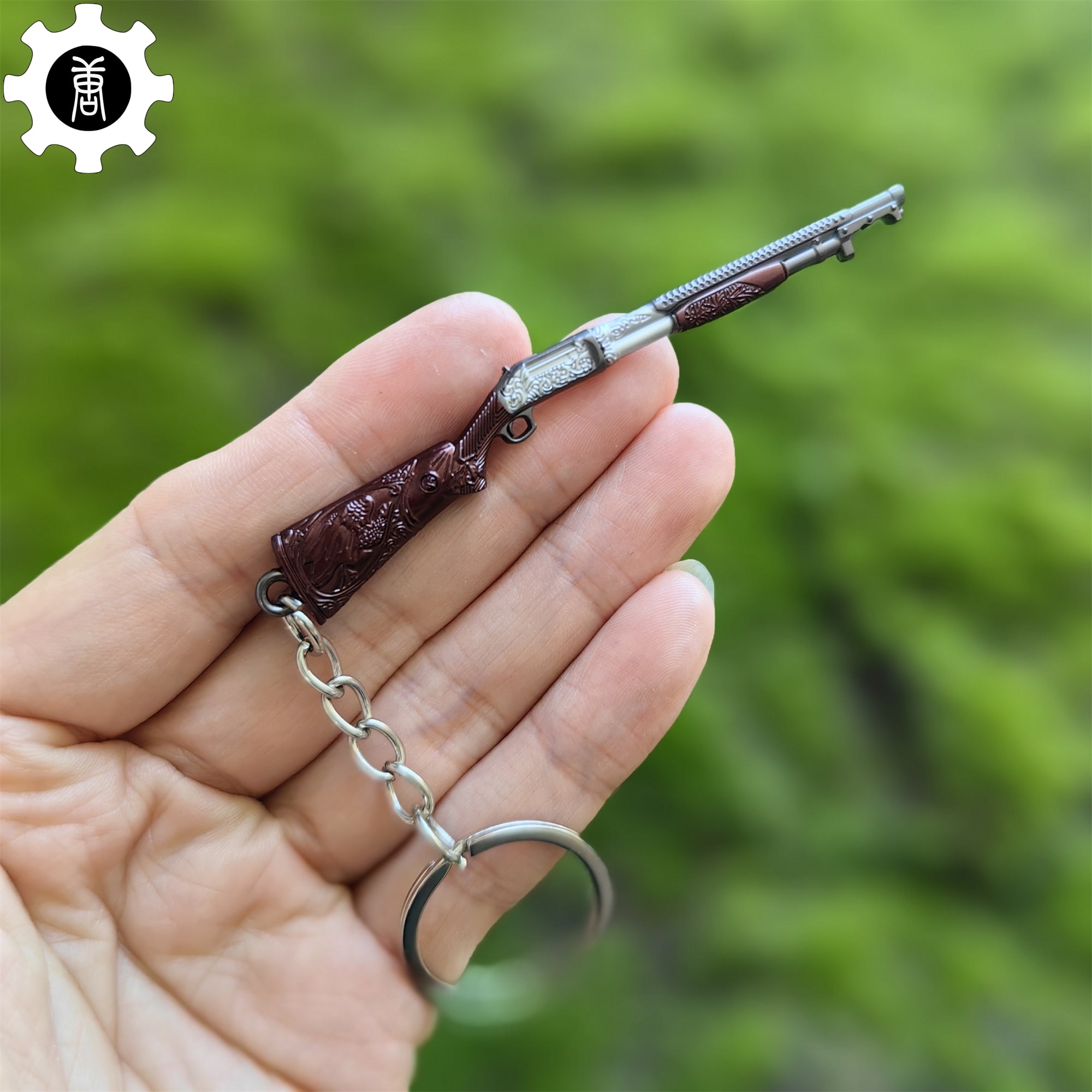 RE8 Metal Mini Gun Keychain 6 In 1 Pack M1897 - Tophatter Daily Deals